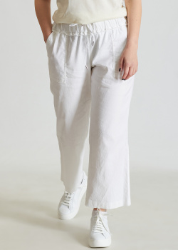 Белые брюки Sportalm из смесового льна, фото